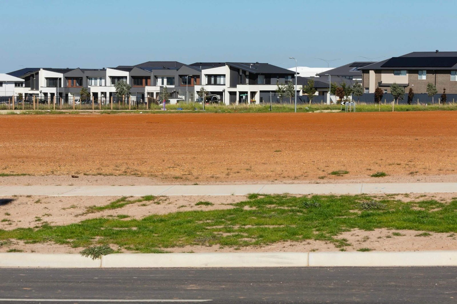 Developed plot by a real estate service company